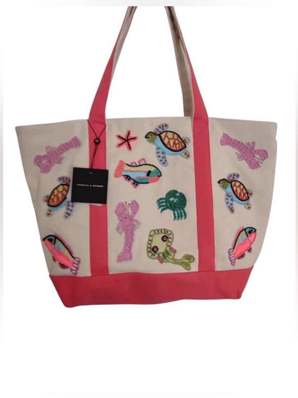 The Underwater Tales Beaded Boat Bag by America & Beyond - Picture 2 of 5